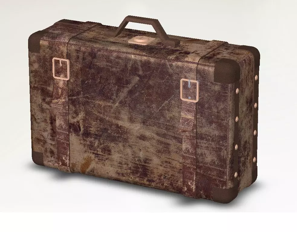 Suitcase Luxury 3D Model 3D model_0