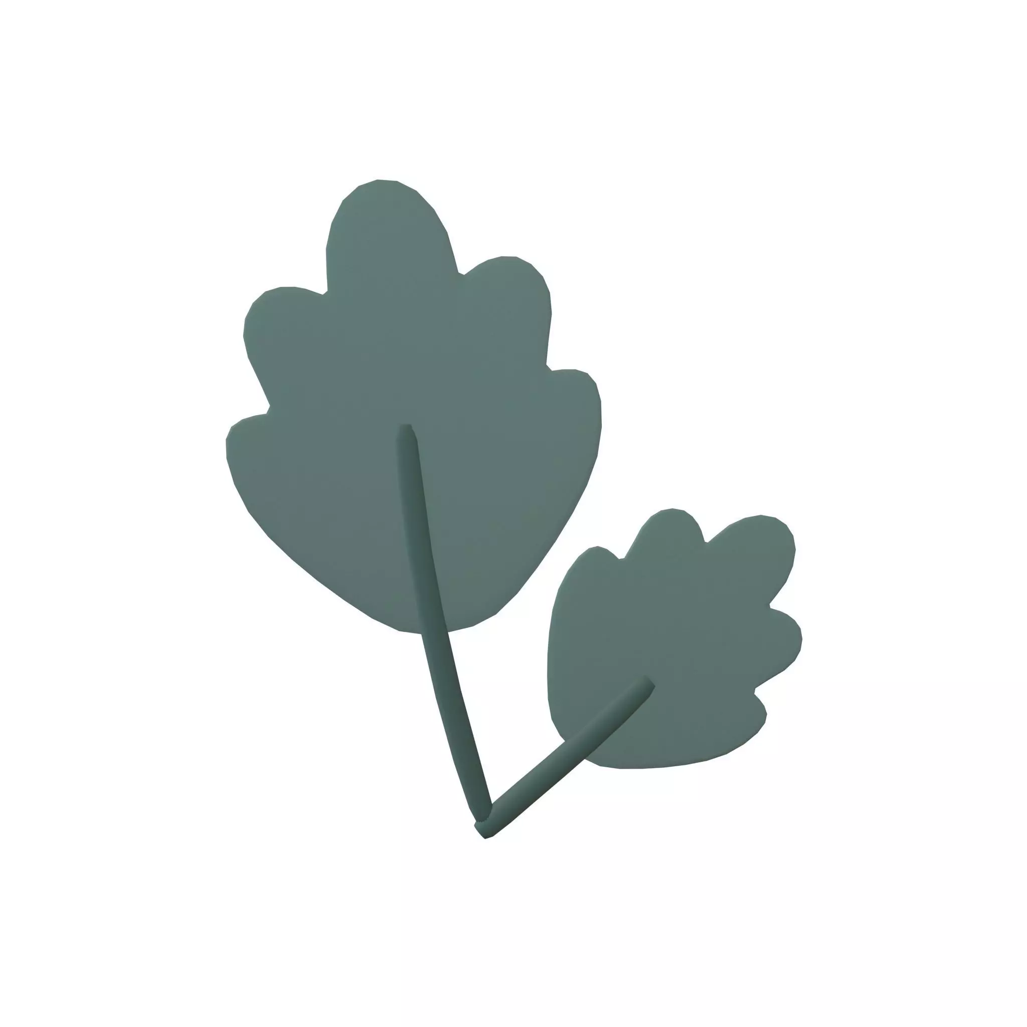 Cartoon Leaf v9 003 Low-poly 3D model_0