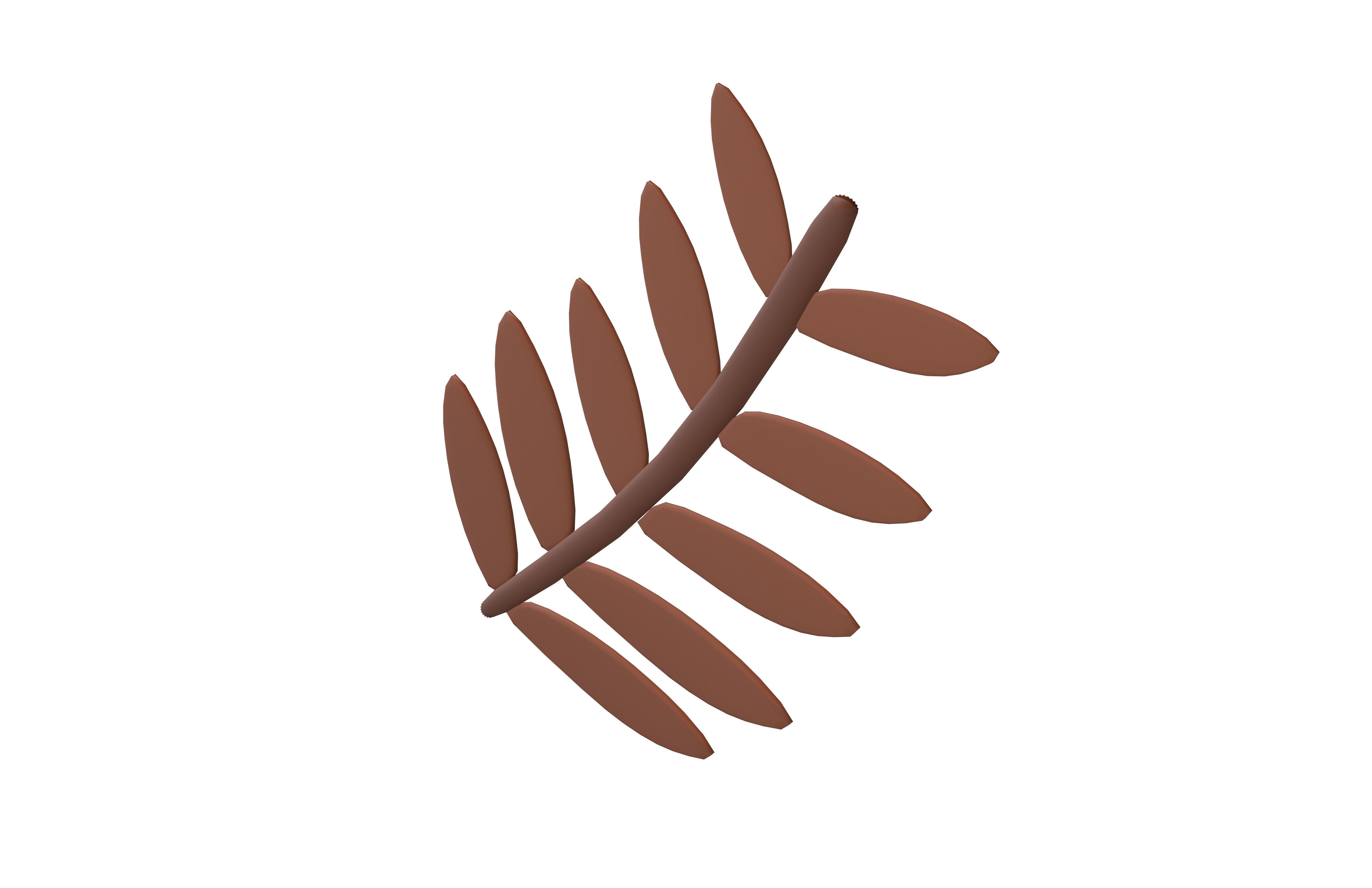 Cartoon Leaf v10 005 Low-poly 3D model_2