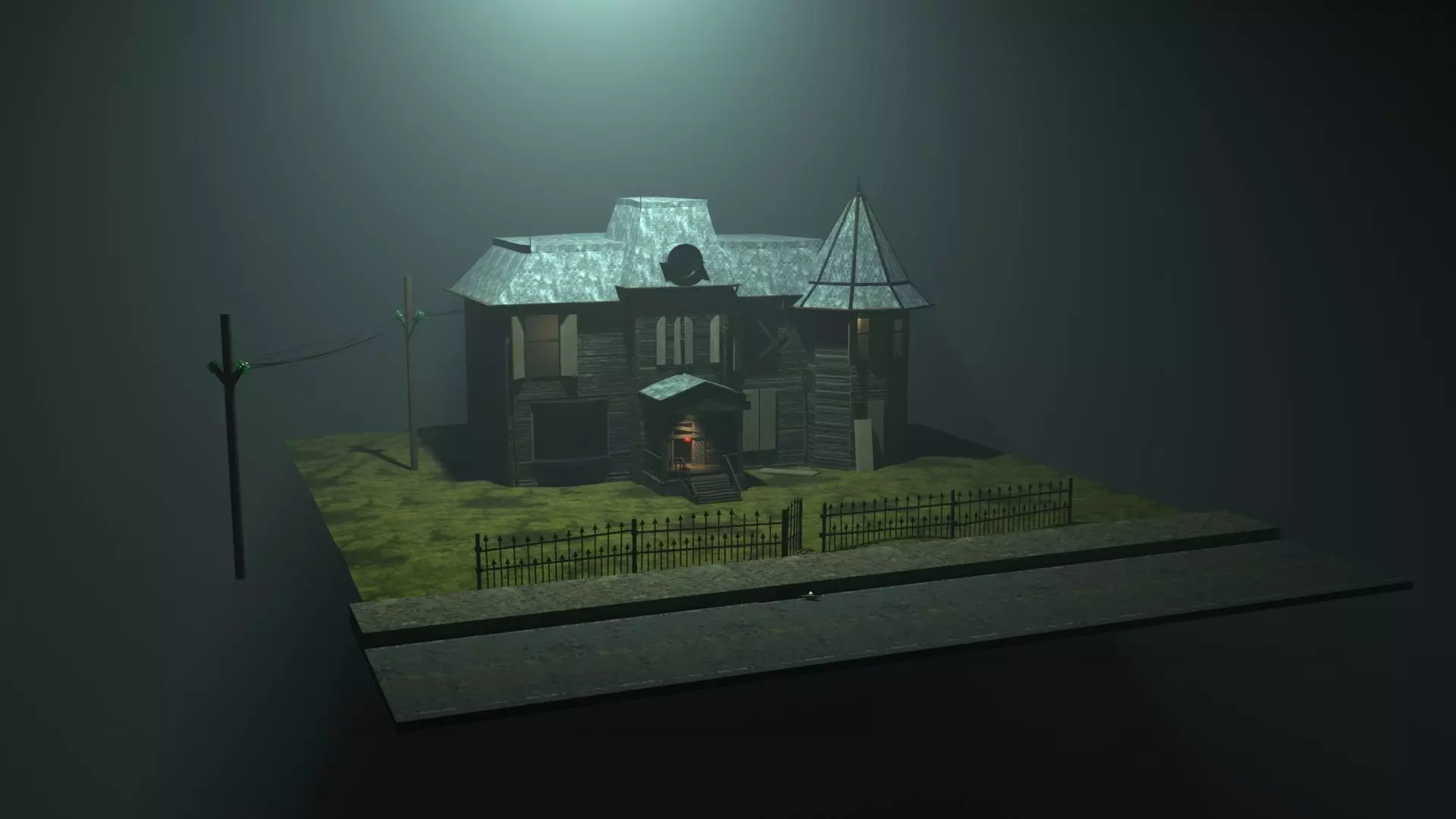 Abandoned house 3D model