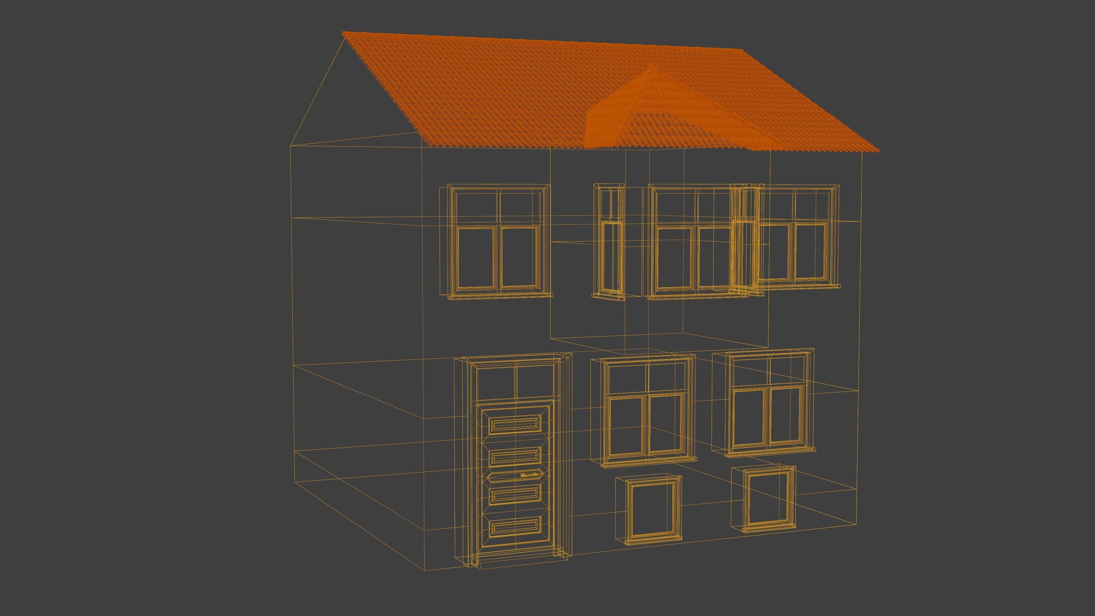 Orange Dublex 3D model_2