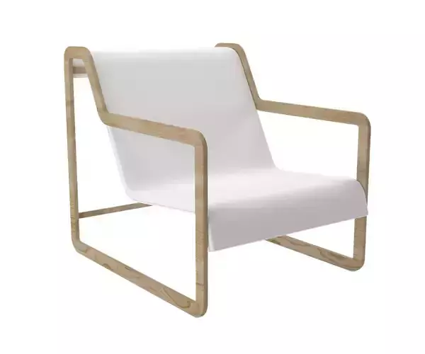 Living room white armchair