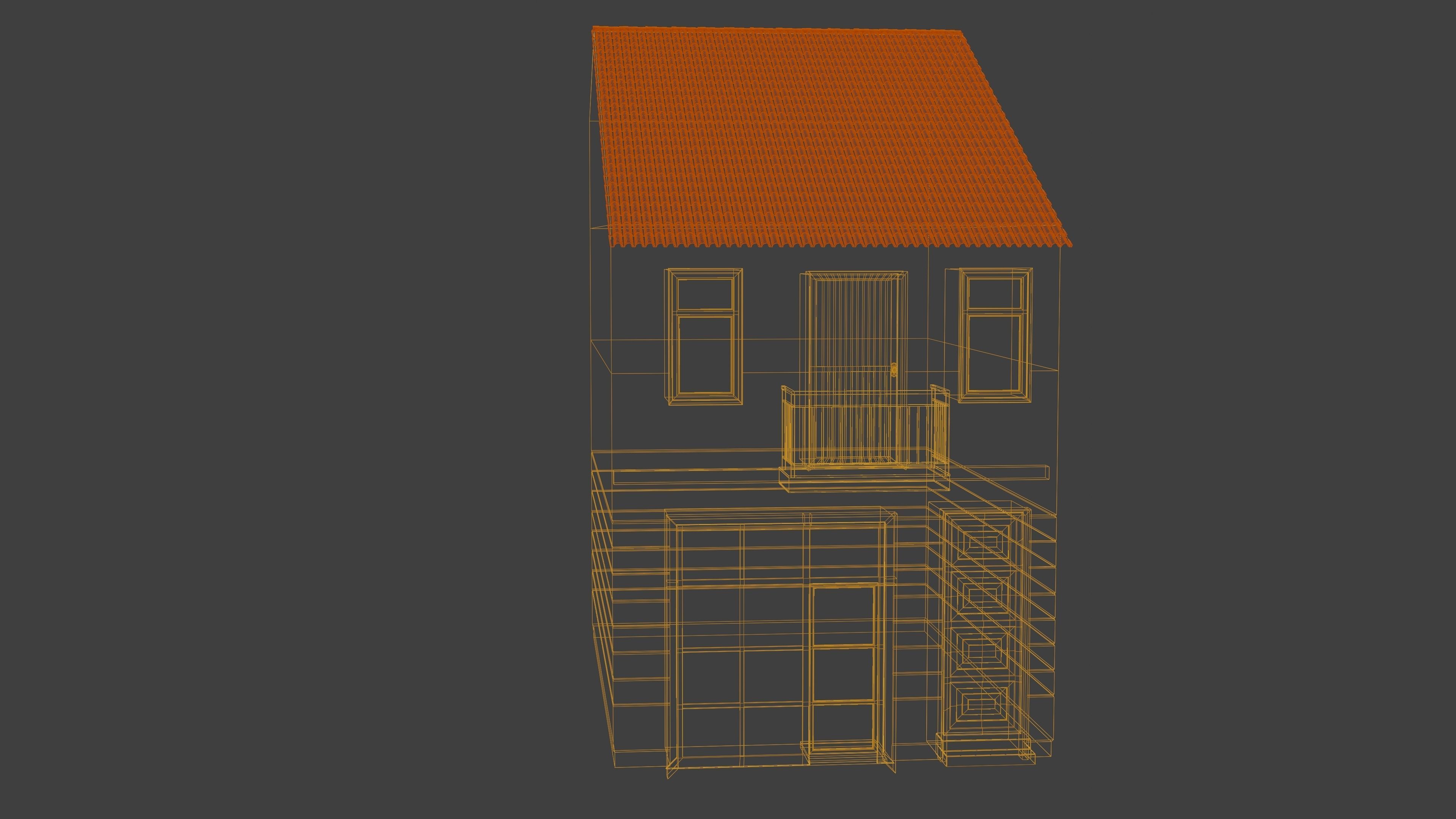 Yellow Dublex 3D model_2