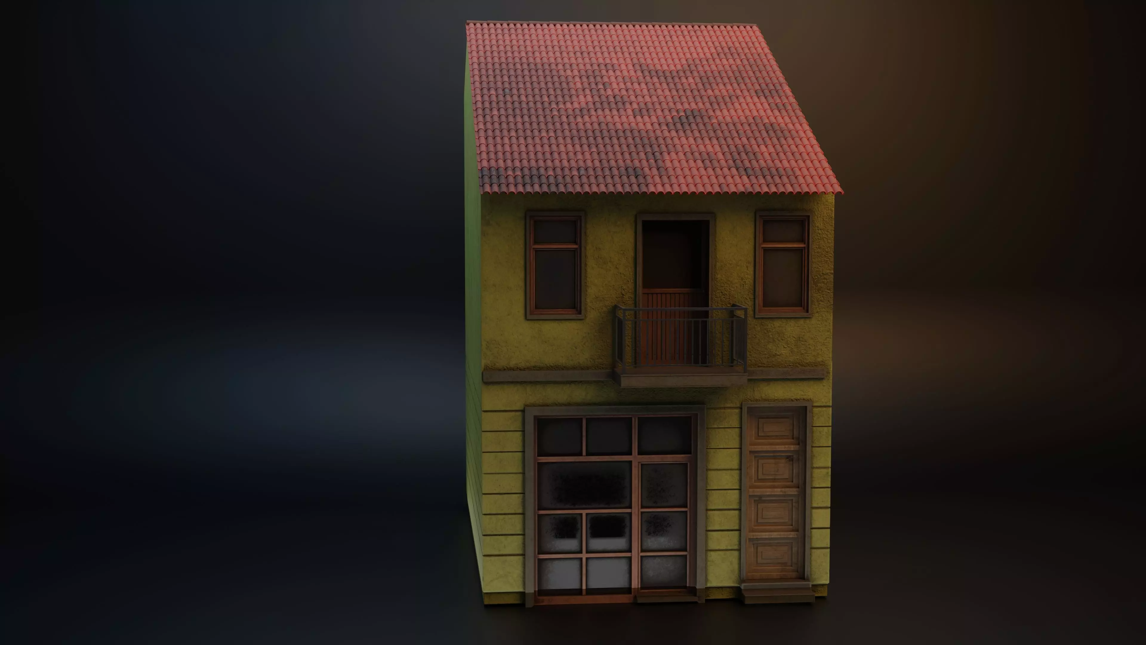 Yellow Dublex 3D model_0