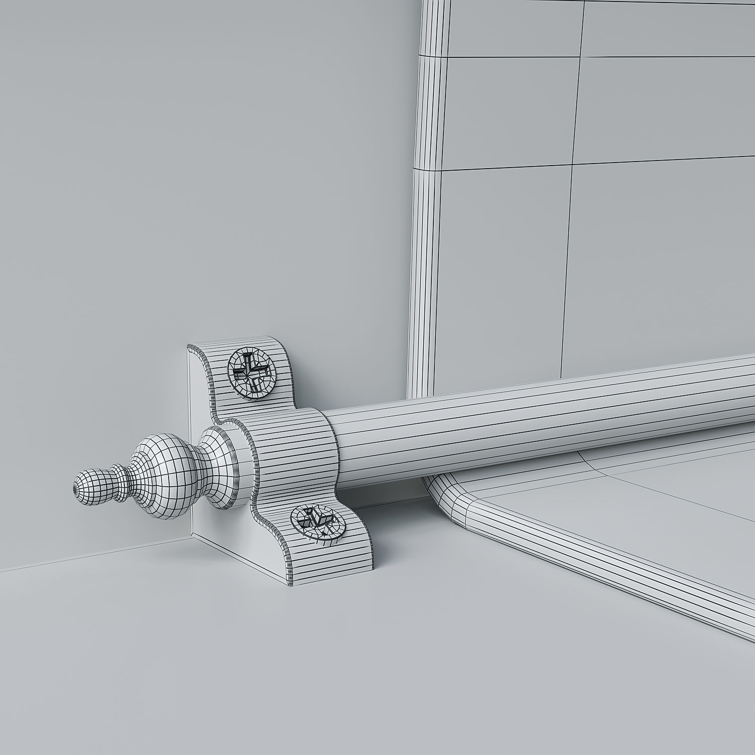 Neoclassical staircase 3 3D model_5