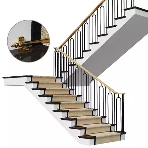 Neoclassical staircase 3 3D model