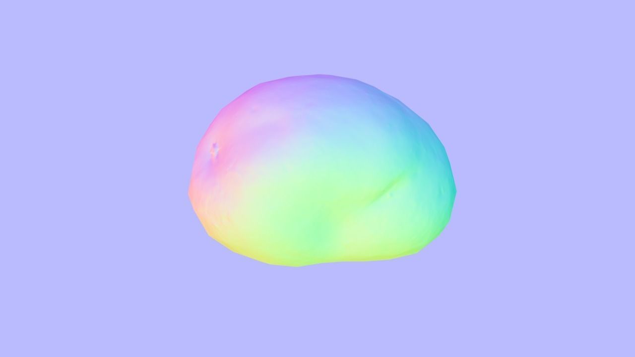 Potato Low-poly 3D model_3