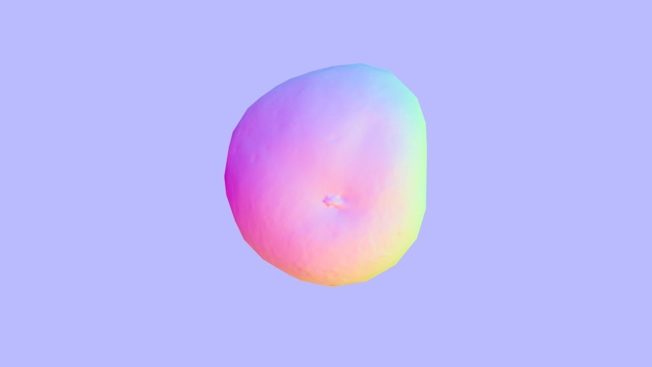 Potato Low-poly 3D model_7