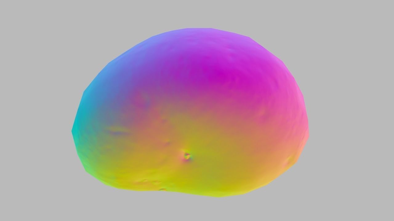 Potato Low-poly 3D model_12