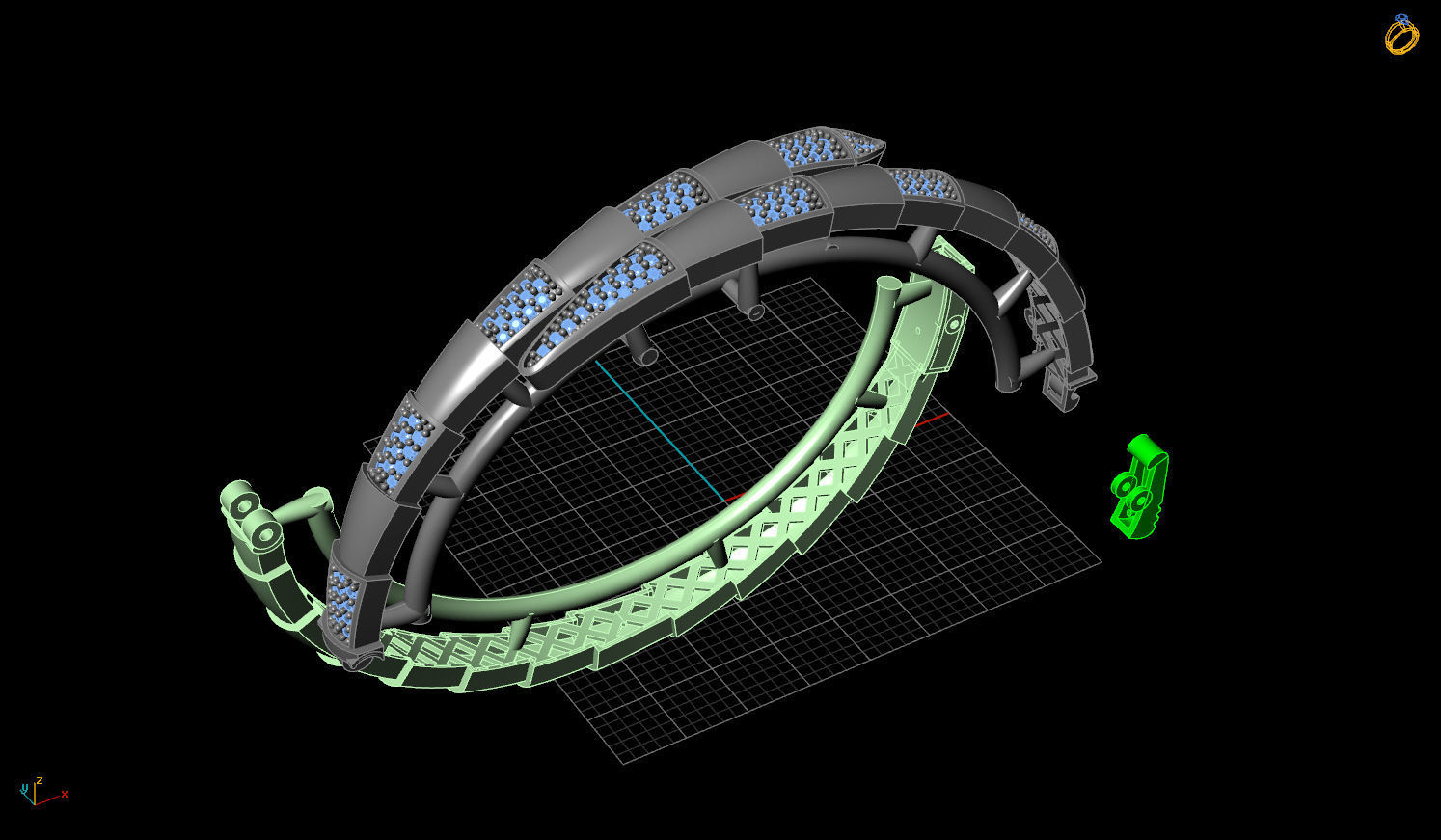 Snake Clamp 3D print model_7