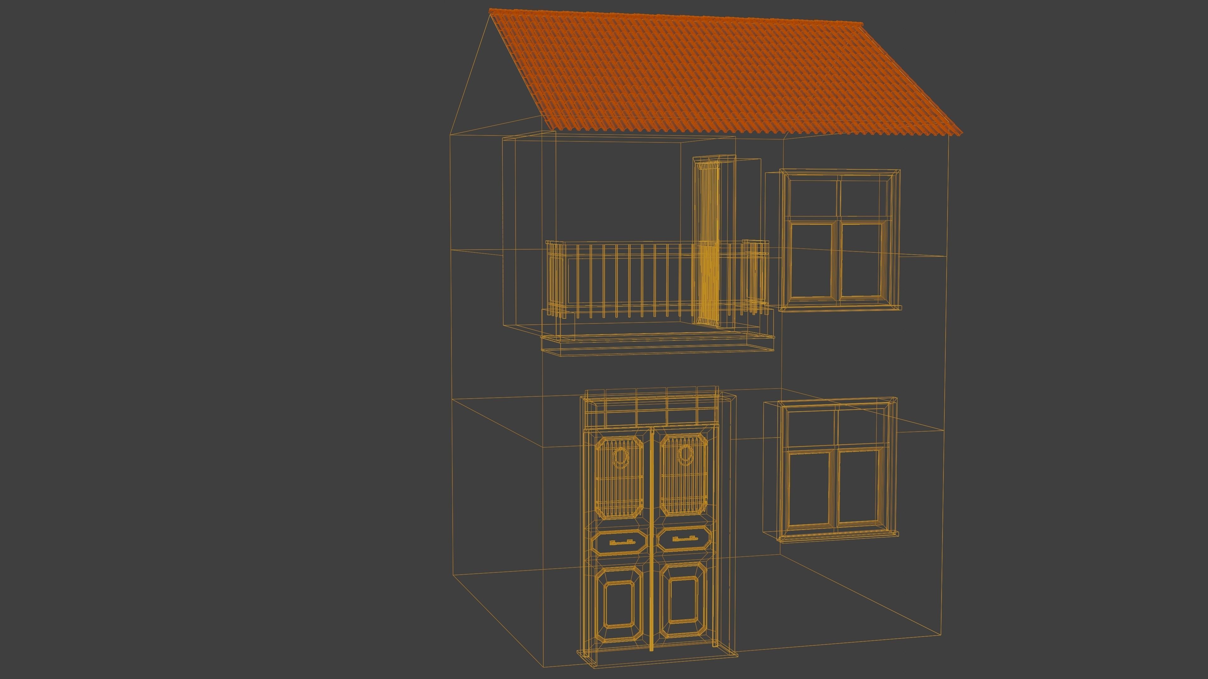 Red Dublex 3D model_2