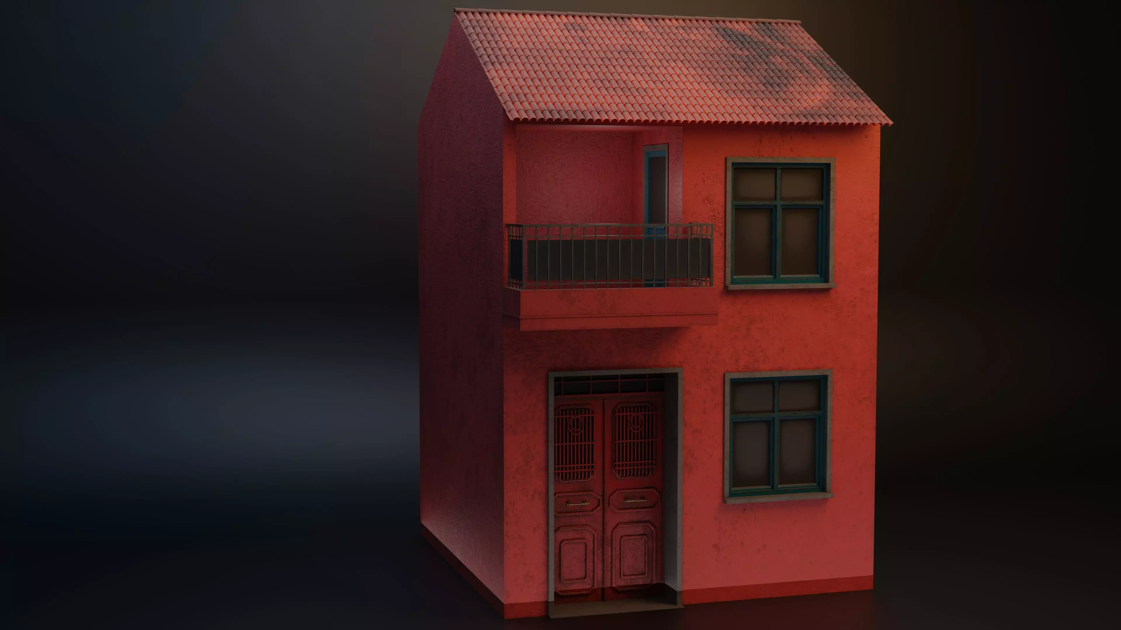 Red Dublex 3D model_0