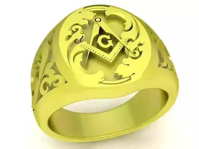 masonic men ring 4050