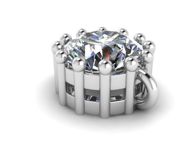 Pendant Element Diamond  3D print model_1