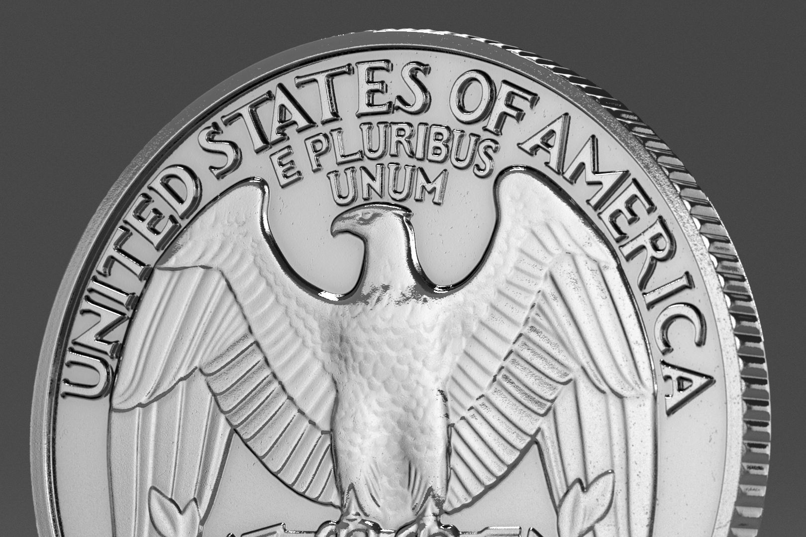 Quarter Dollar 3D model_6