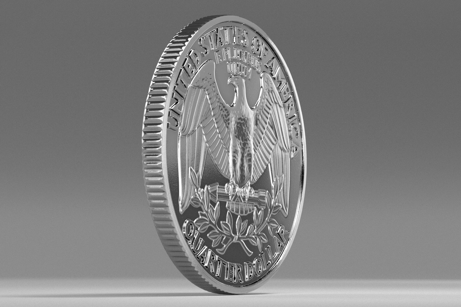 Quarter Dollar 3D model_10