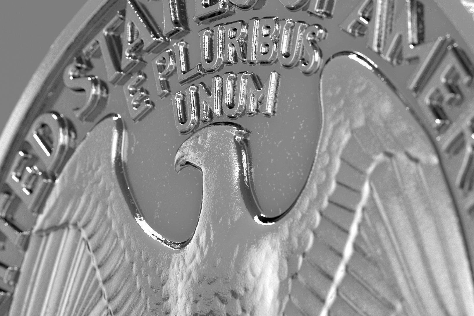 Quarter Dollar 3D model_3