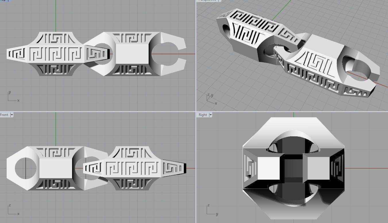 Element Chain  3D print model_4