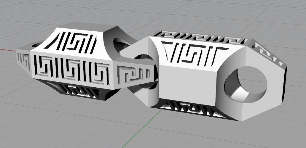 Element Chain  3D print model_3