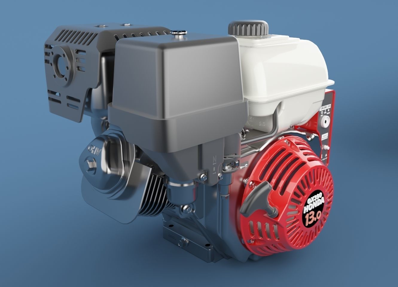 Honda Engine 3D model_1