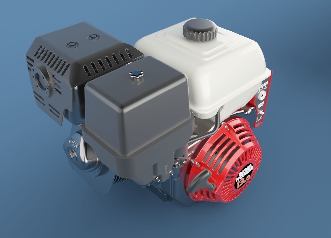 Honda Engine 3D model_3