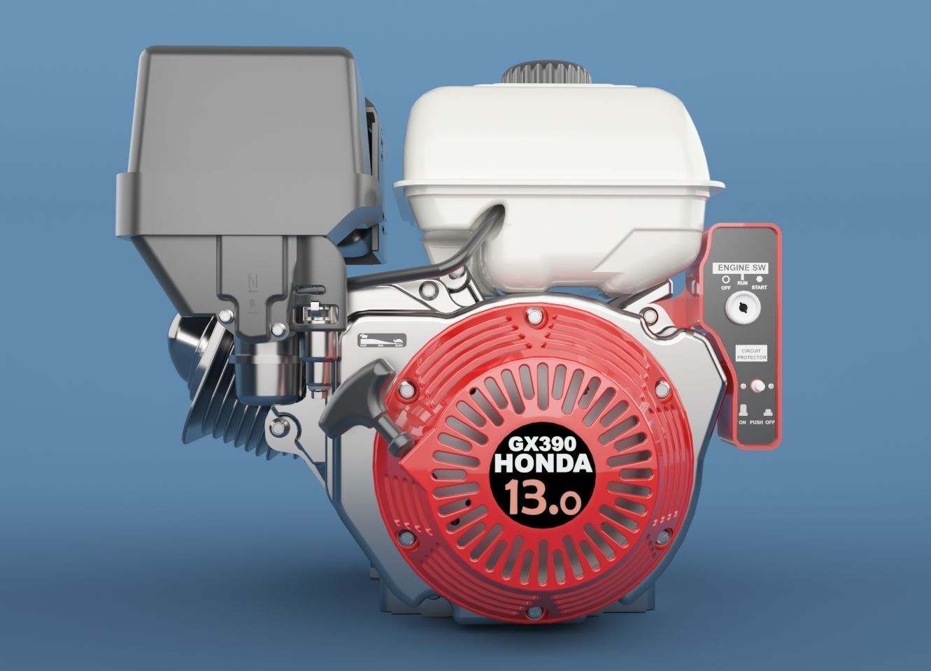 Honda Engine 3D model_2