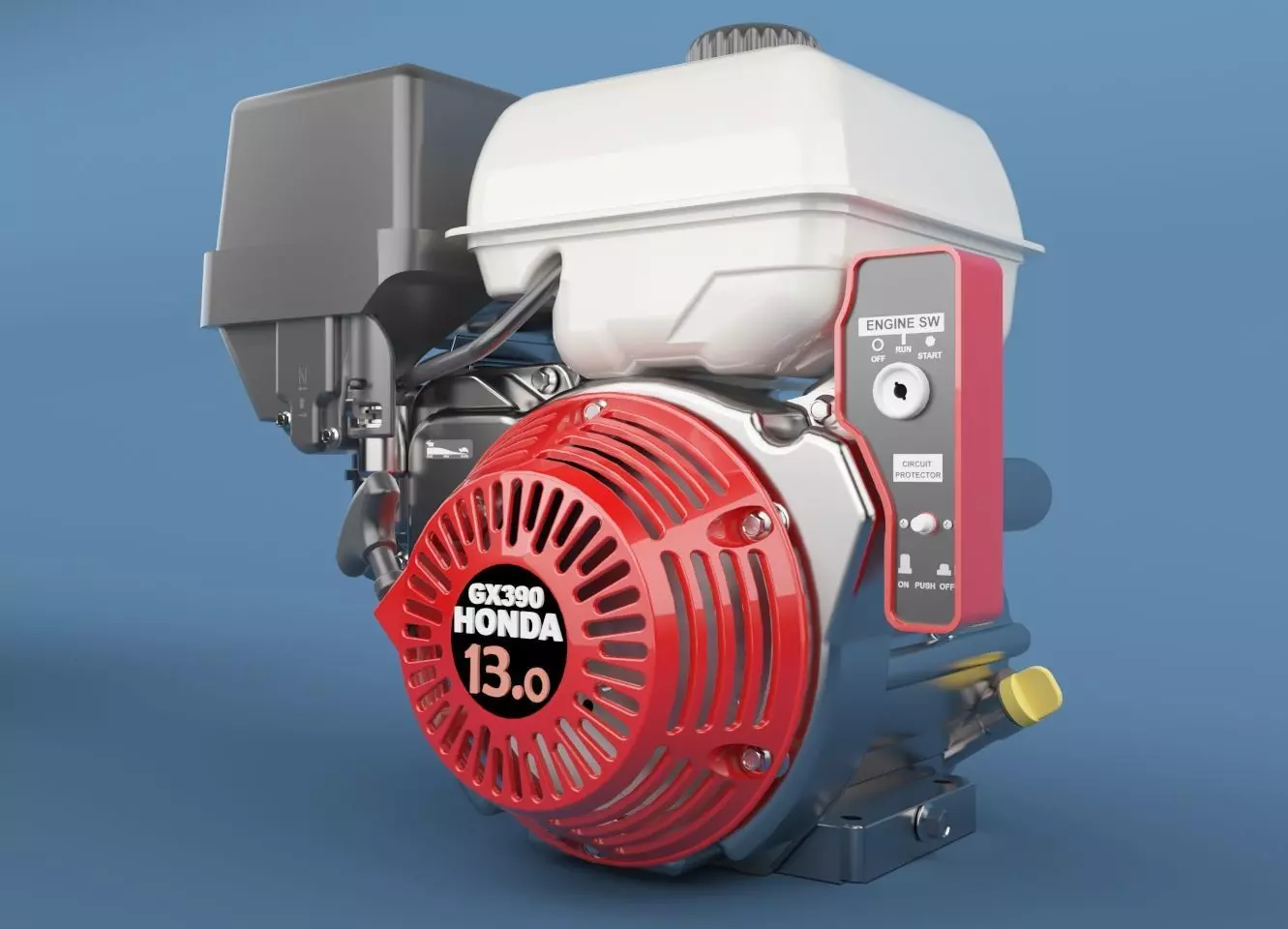 Honda Engine 3D model_0