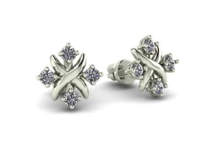 Earrings Tiffany  3D print model_2