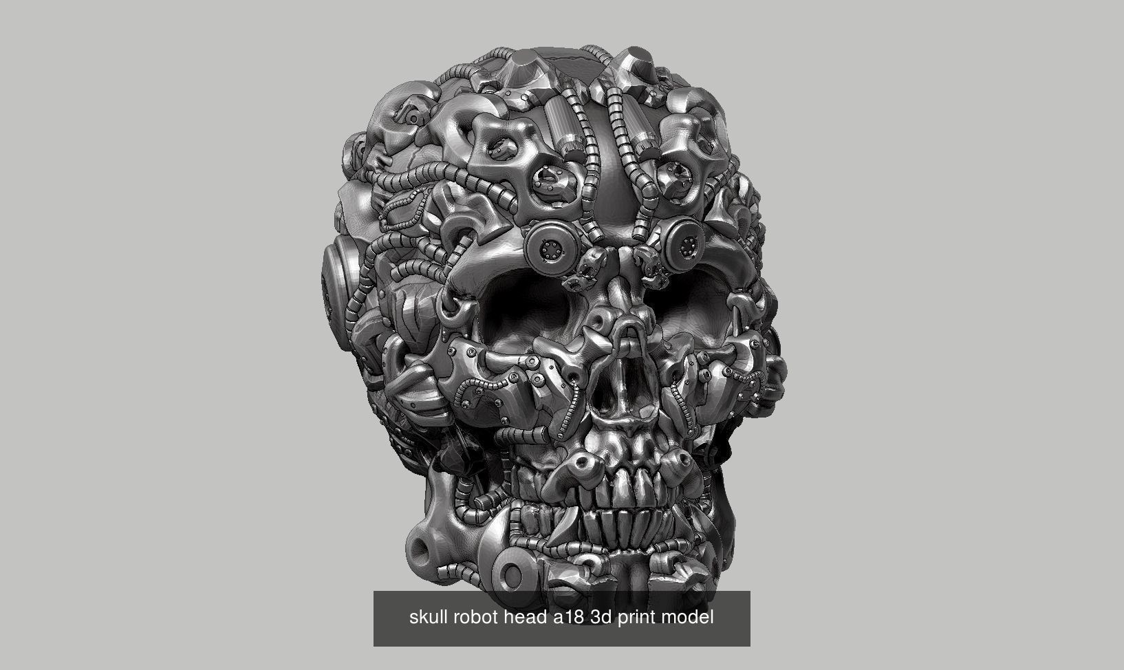 59 Skull ornament and robot design  3d print modelpackage 3D Model Collection_60