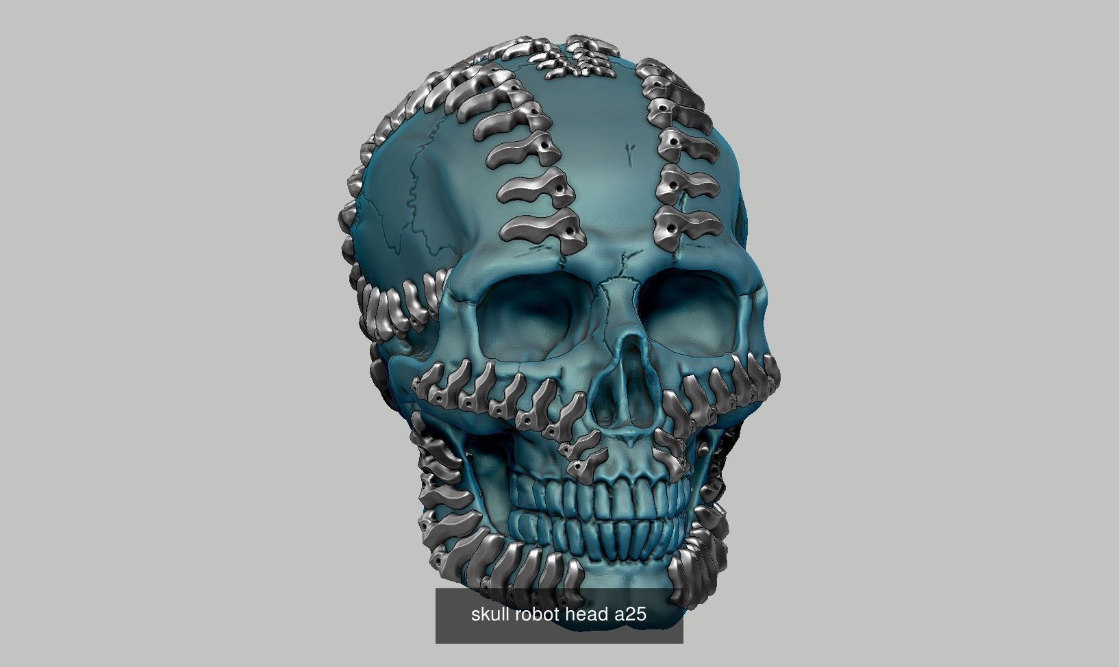 59 Skull ornament and robot design  3d print modelpackage 3D Model Collection_70