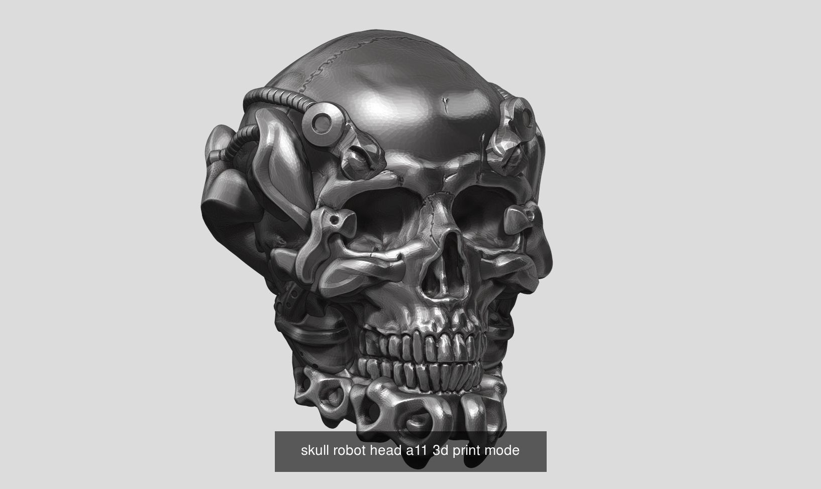 59 Skull ornament and robot design  3d print modelpackage 3D Model Collection_46