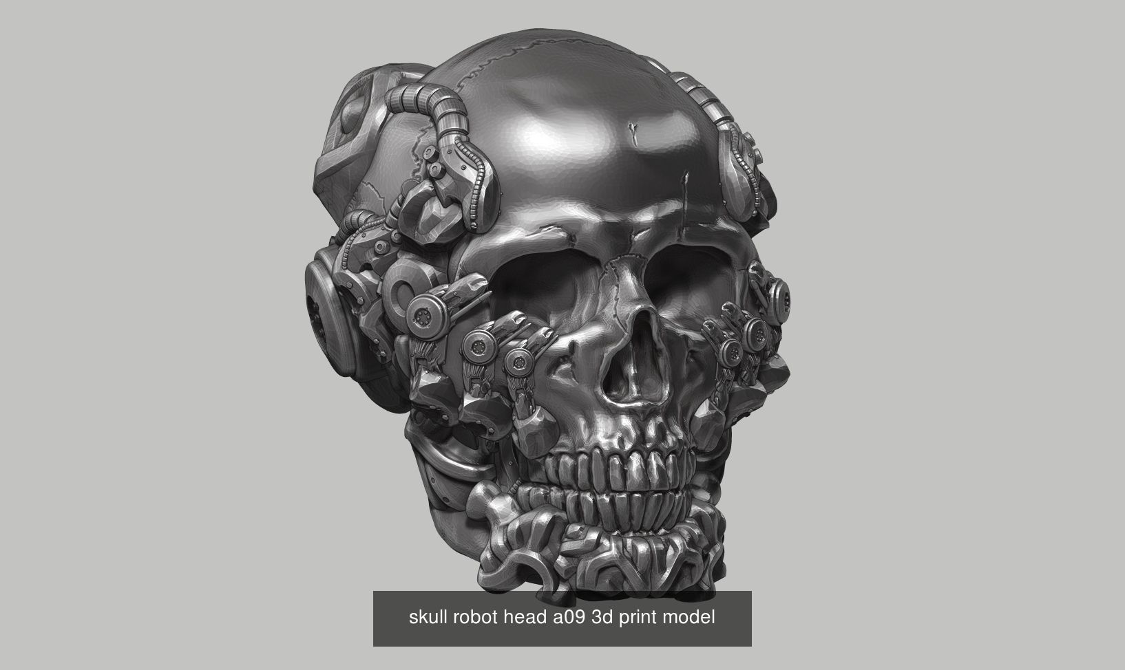 59 Skull ornament and robot design  3d print modelpackage 3D Model Collection_44