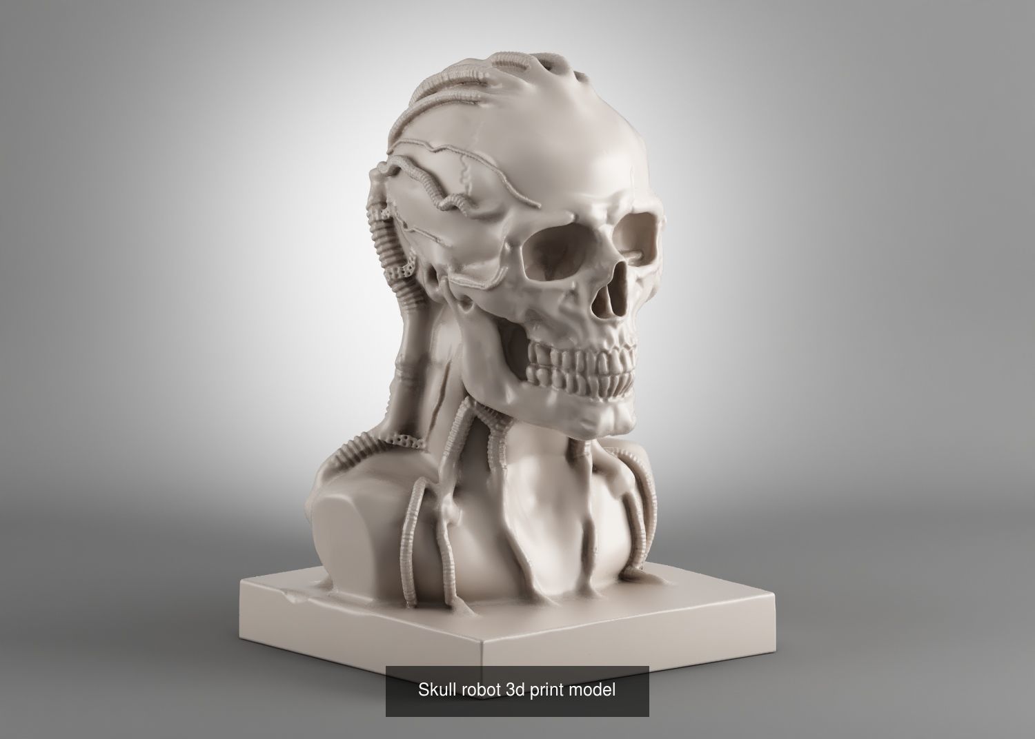 59 Skull ornament and robot design  3d print modelpackage 3D Model Collection_25