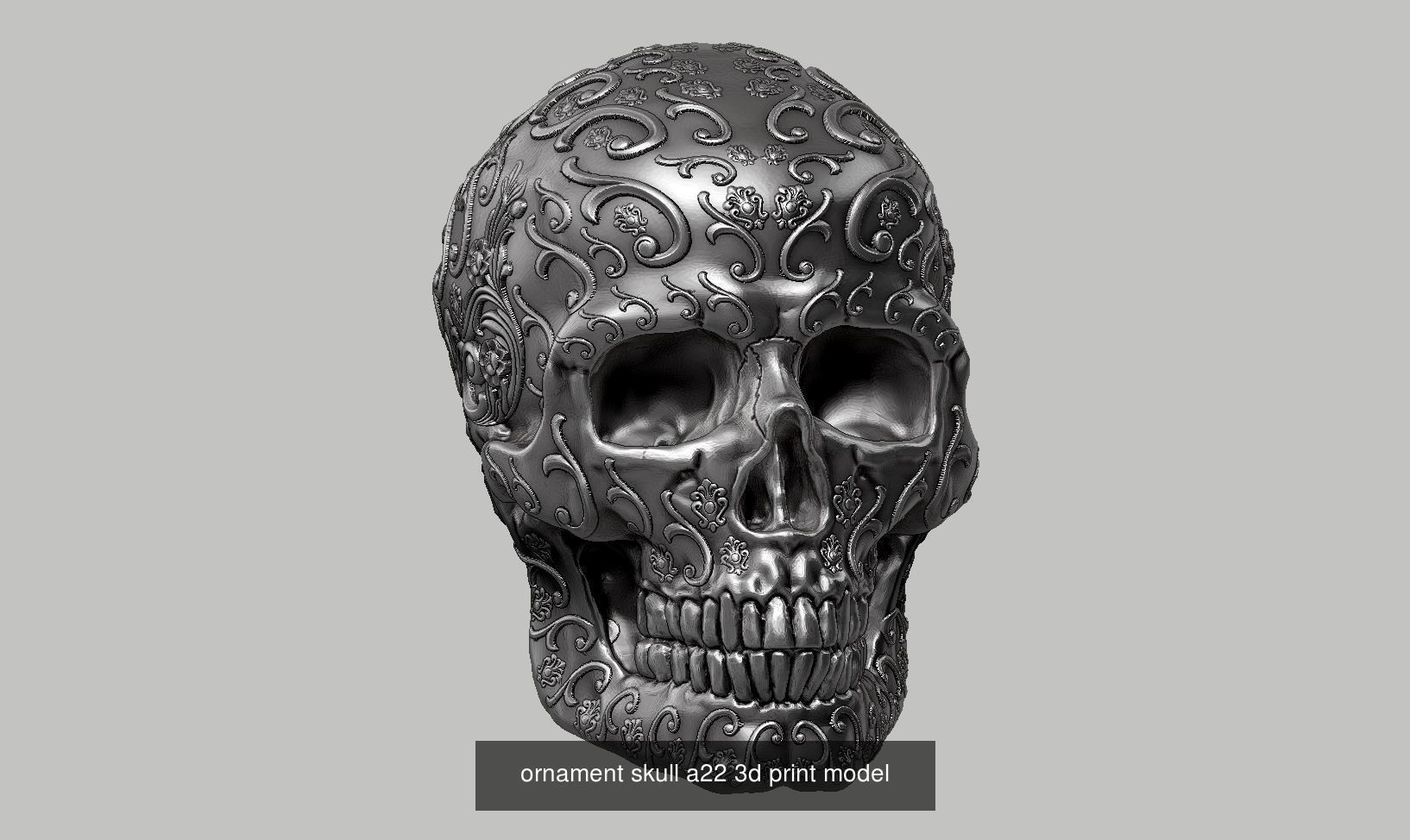 59 Skull ornament and robot design  3d print modelpackage 3D Model Collection_64