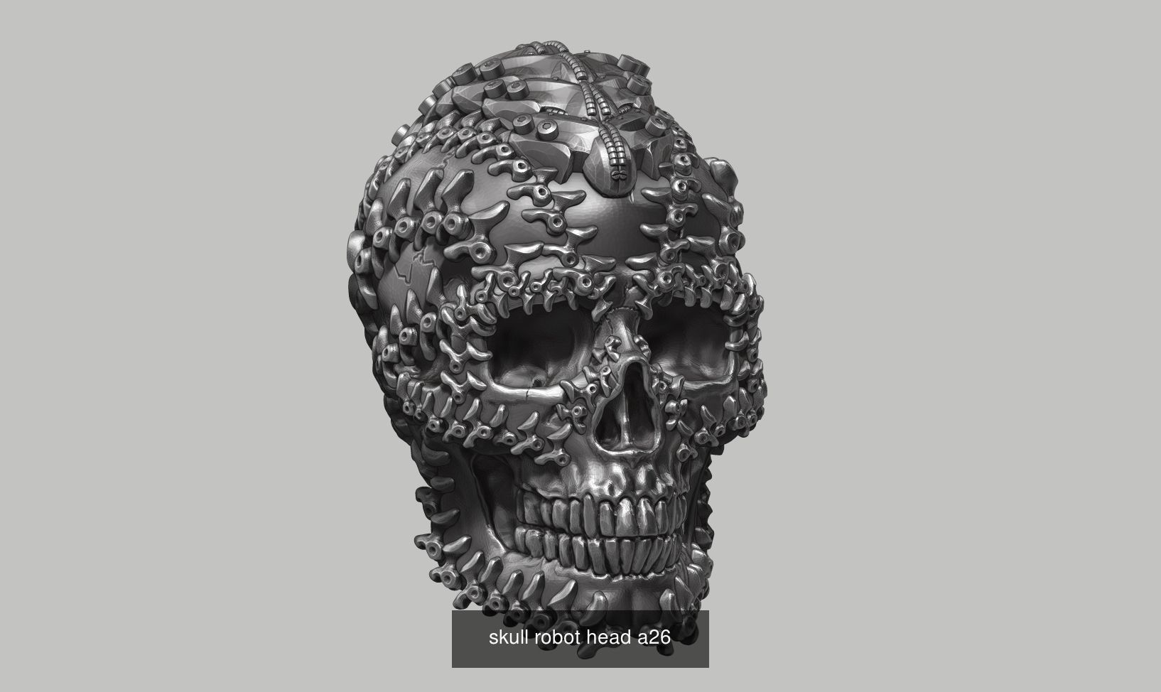 59 Skull ornament and robot design  3d print modelpackage 3D Model Collection_71