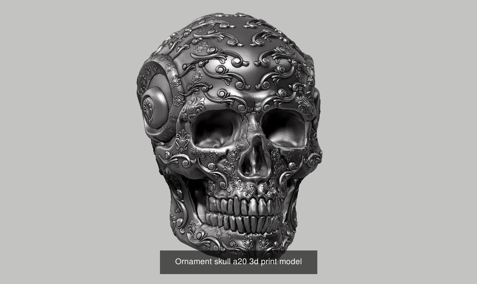 59 Skull ornament and robot design  3d print modelpackage 3D Model Collection_62
