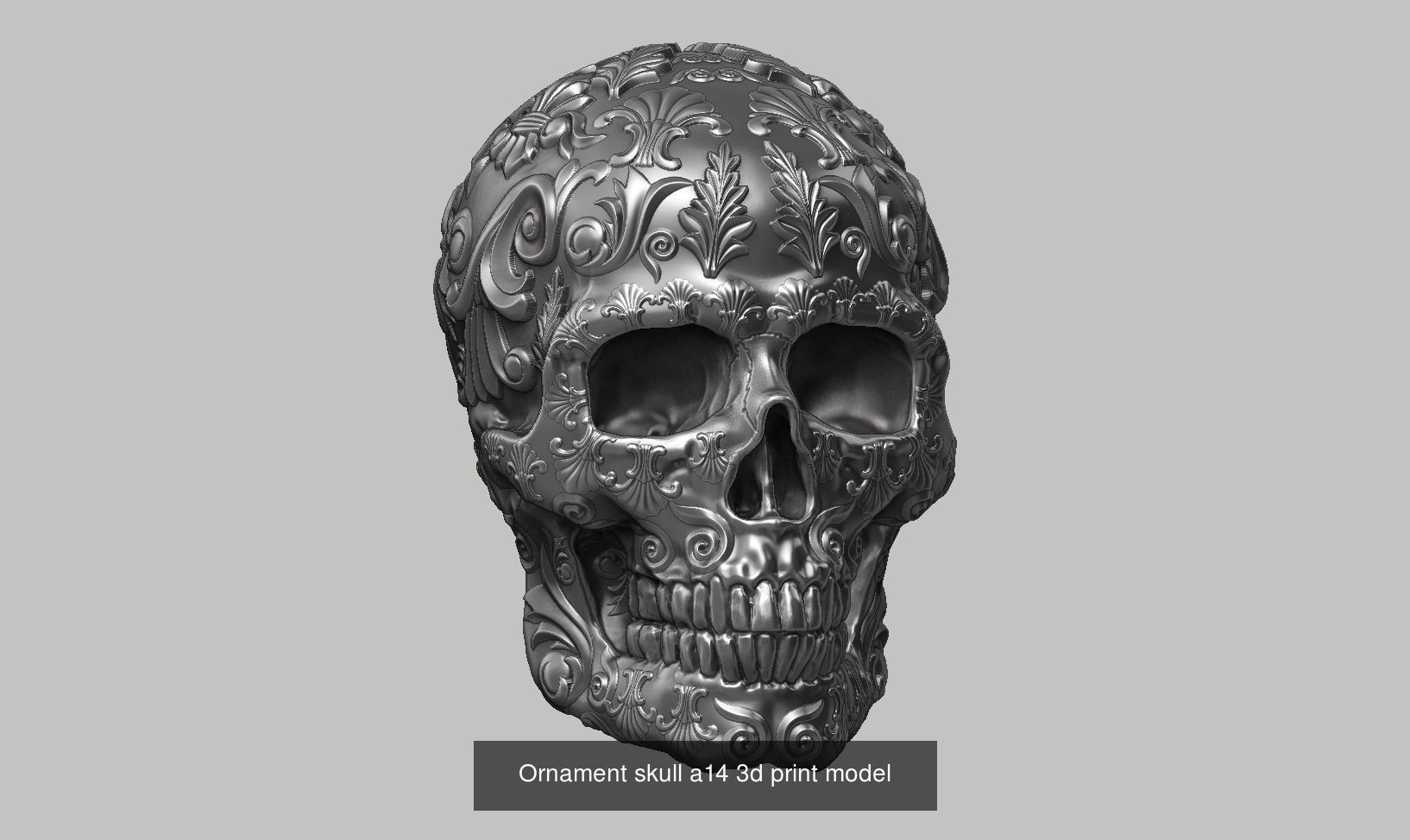 59 Skull ornament and robot design  3d print modelpackage 3D Model Collection_56