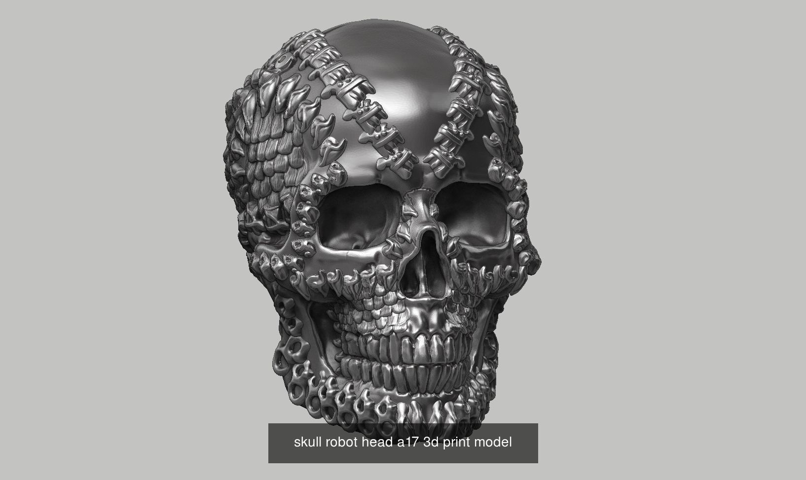 59 Skull ornament and robot design  3d print modelpackage 3D Model Collection_55