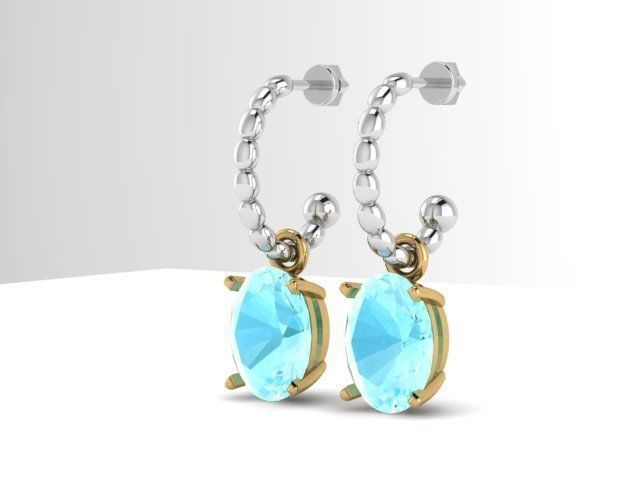Earrings Pandora Cool Breeze 3D print model_1