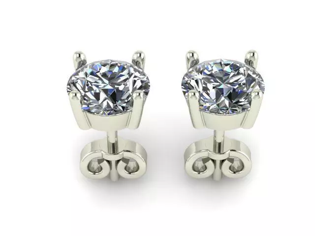 Earrings Diamond  3D print model_0
