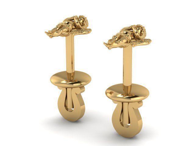 Earrings Angel 3D print model_2