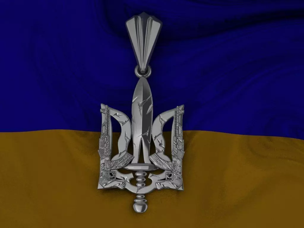 Ukrainian Trident 3D print model_0