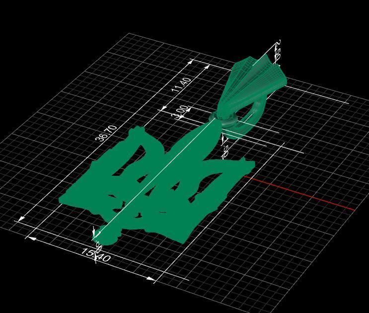 Ukrainian Trident 3D print model_17