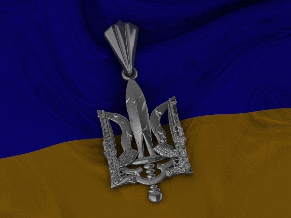 Ukrainian Trident 3D print model_1