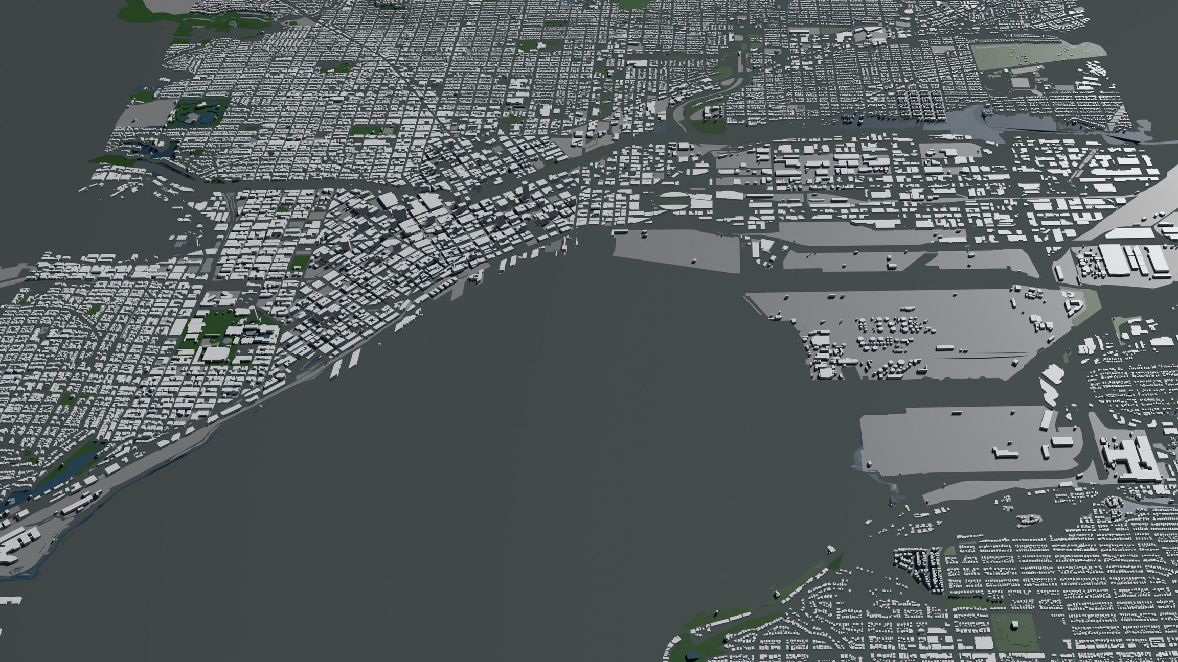 Seattle USA - mass buildings 3D model_3