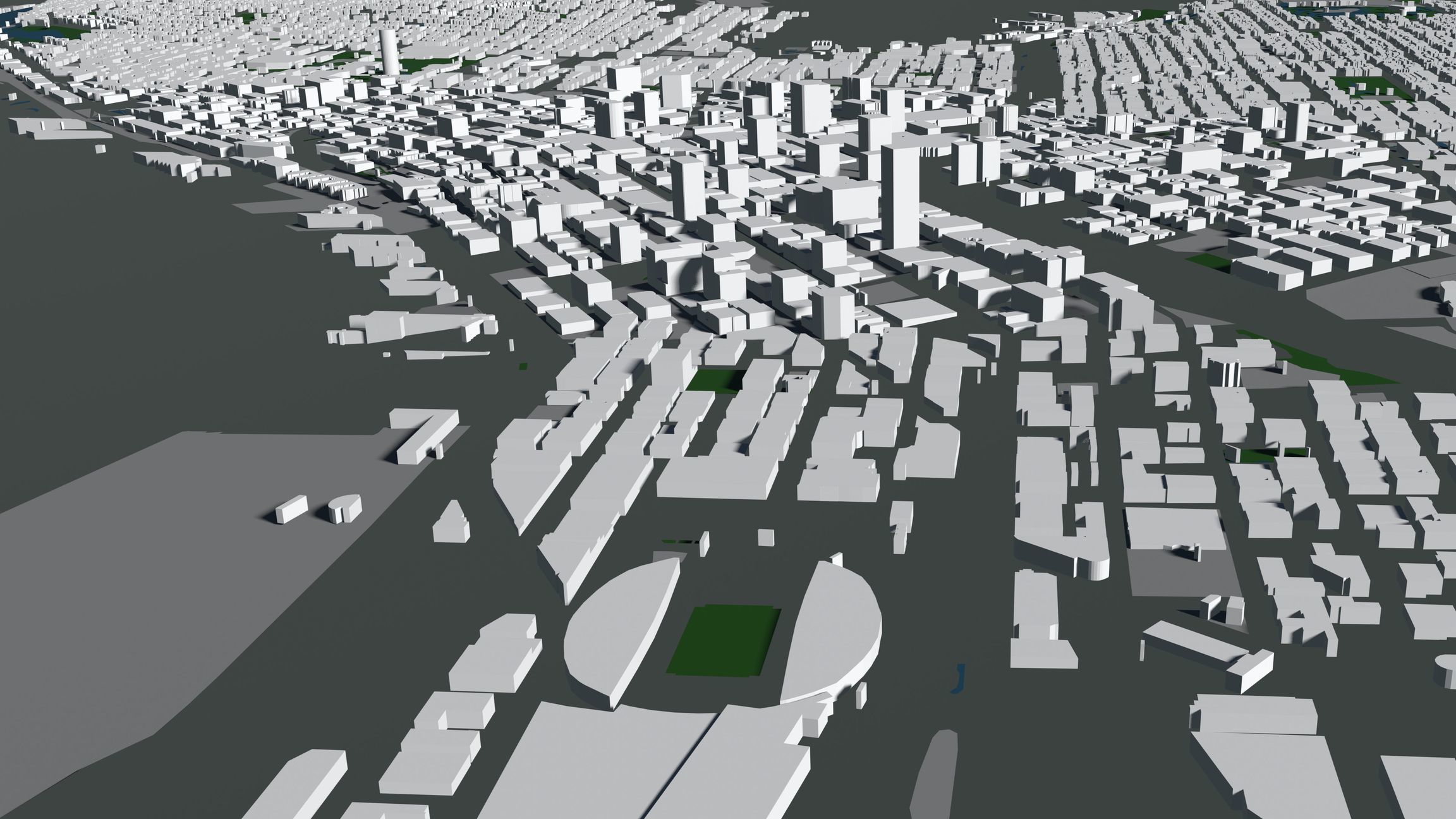 Seattle USA - mass buildings 3D model_6