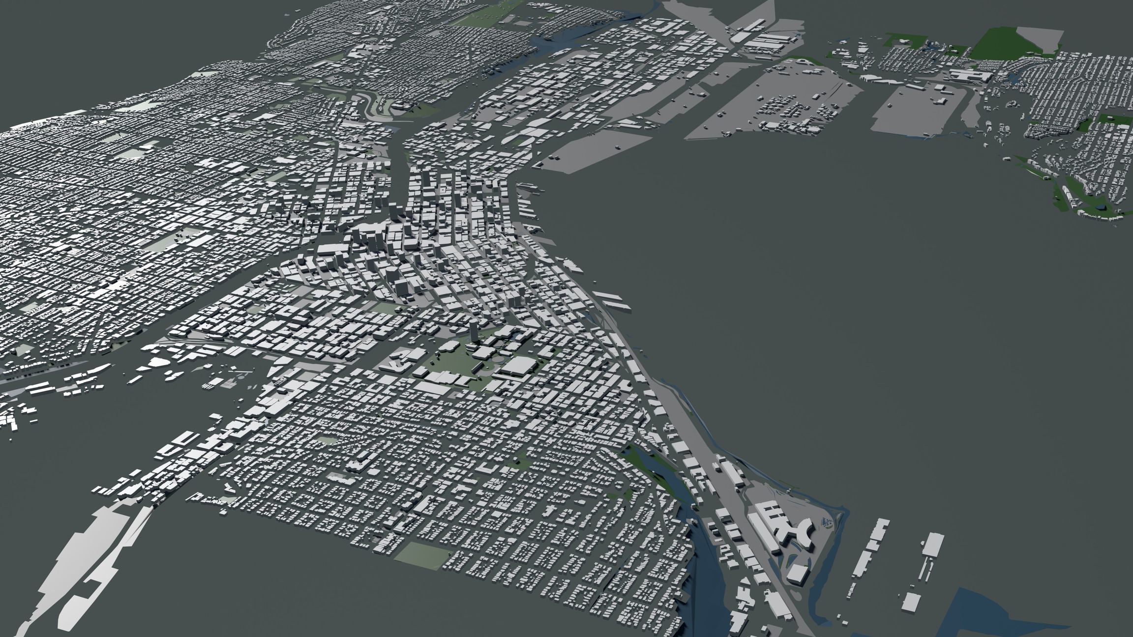 Seattle USA - mass buildings 3D model_5