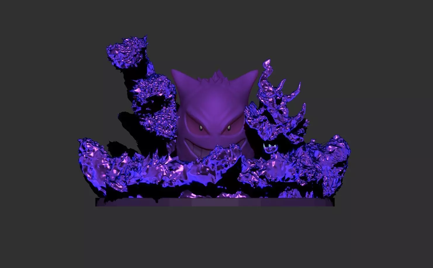 Gengar creature 3D print model_0