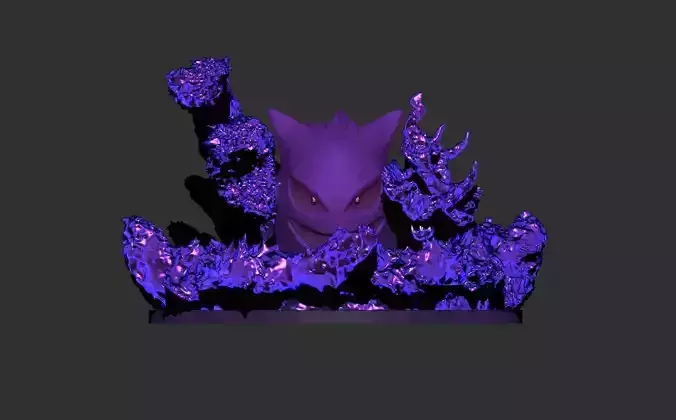 Gengar creature 3D print model