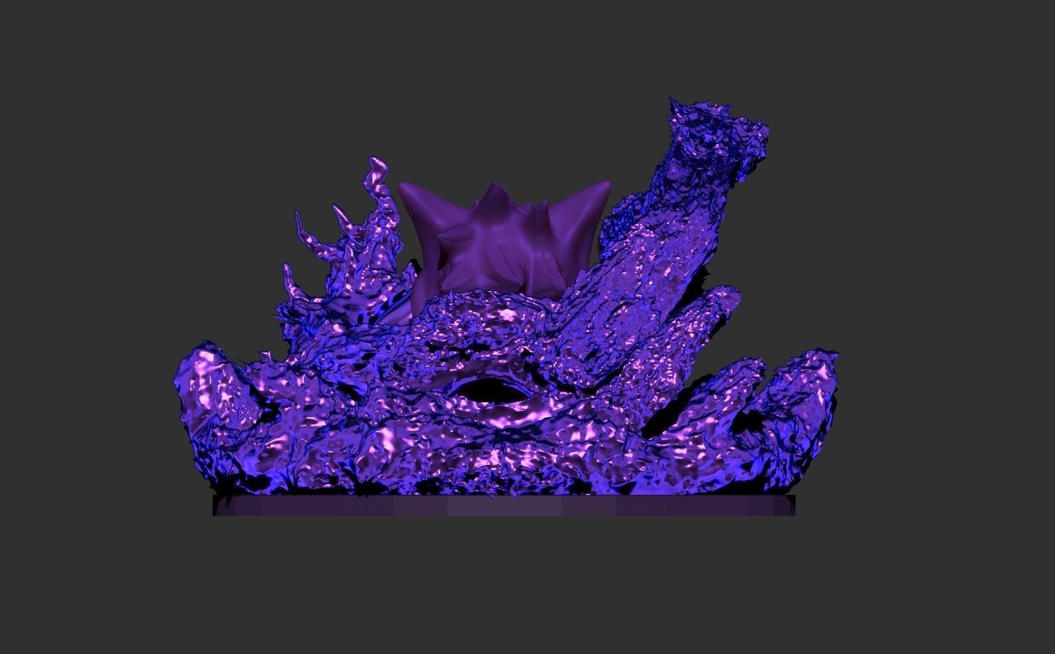 Gengar creature 3D print model_2